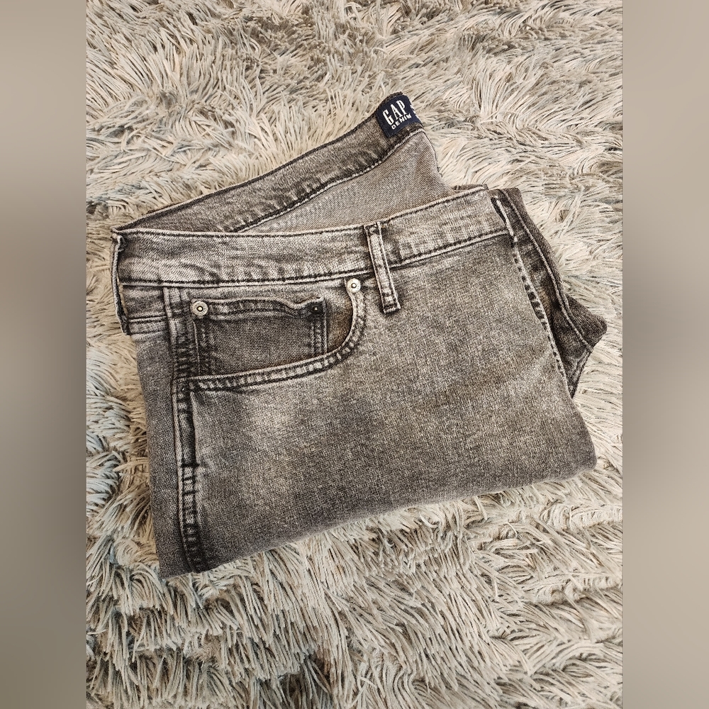 Gap Vintage Slim Button Fly Blackwash Demin - Picture 7 of 7